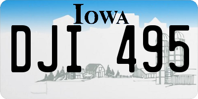 IA license plate DJI495
