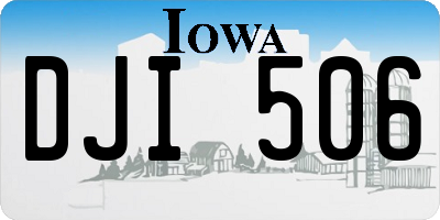 IA license plate DJI506