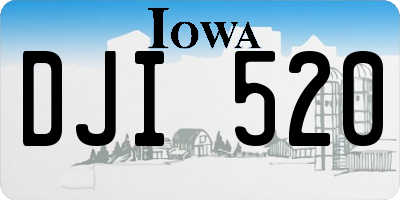 IA license plate DJI520