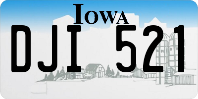 IA license plate DJI521