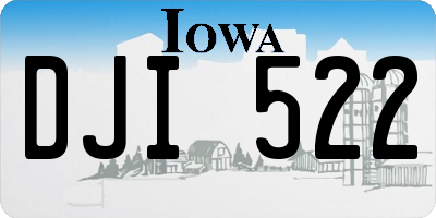 IA license plate DJI522