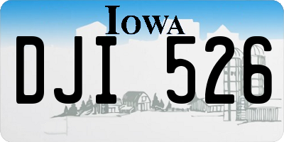 IA license plate DJI526