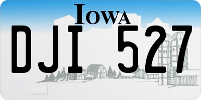 IA license plate DJI527