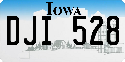 IA license plate DJI528