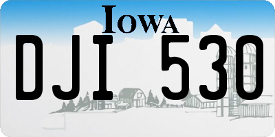 IA license plate DJI530