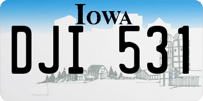 IA license plate DJI531