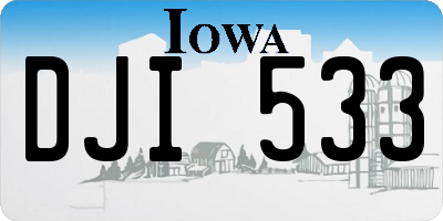 IA license plate DJI533