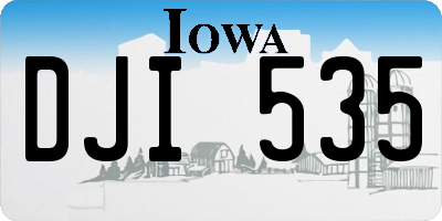 IA license plate DJI535