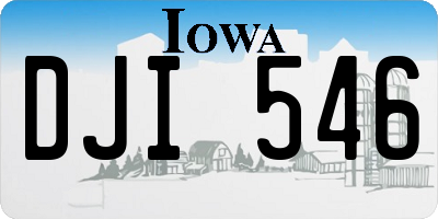 IA license plate DJI546