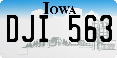 IA license plate DJI563