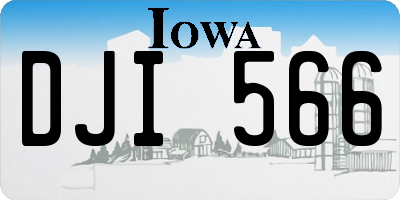 IA license plate DJI566