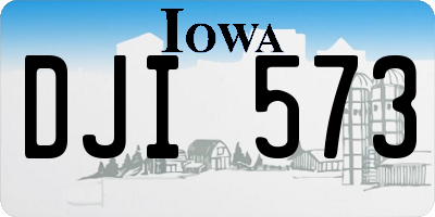 IA license plate DJI573