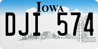 IA license plate DJI574