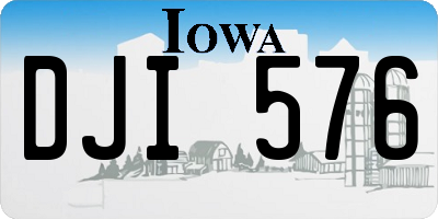 IA license plate DJI576