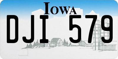 IA license plate DJI579