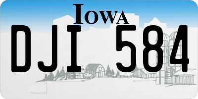 IA license plate DJI584