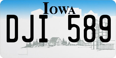 IA license plate DJI589