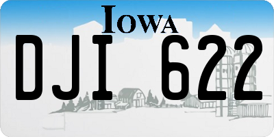 IA license plate DJI622
