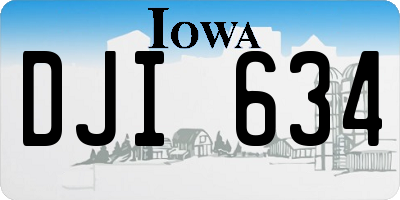 IA license plate DJI634