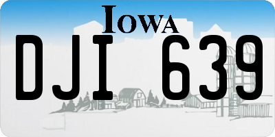 IA license plate DJI639
