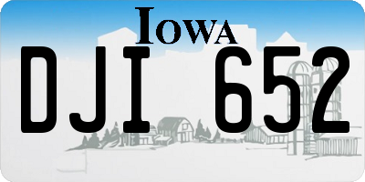 IA license plate DJI652