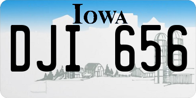 IA license plate DJI656
