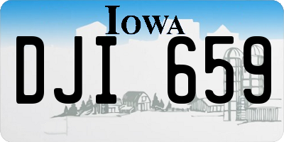 IA license plate DJI659