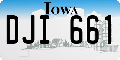 IA license plate DJI661