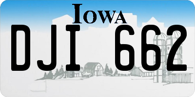IA license plate DJI662