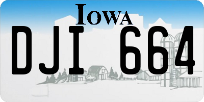 IA license plate DJI664