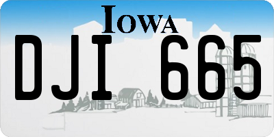 IA license plate DJI665
