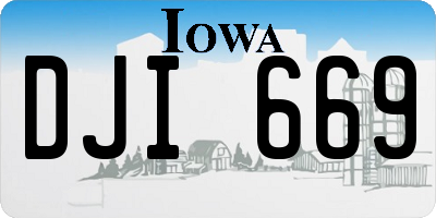 IA license plate DJI669