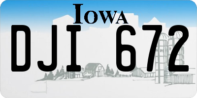 IA license plate DJI672