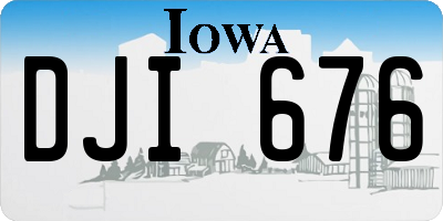 IA license plate DJI676