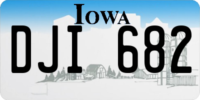 IA license plate DJI682