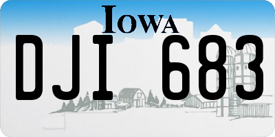 IA license plate DJI683