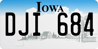 IA license plate DJI684