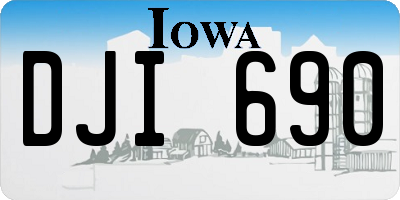 IA license plate DJI690