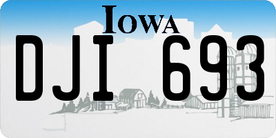 IA license plate DJI693