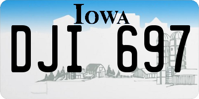 IA license plate DJI697