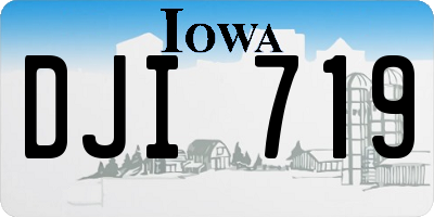 IA license plate DJI719