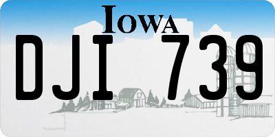 IA license plate DJI739