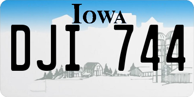 IA license plate DJI744