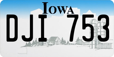 IA license plate DJI753
