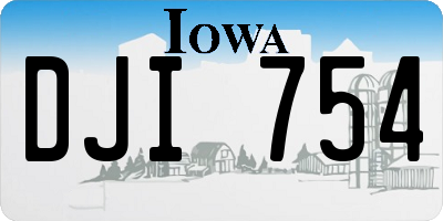 IA license plate DJI754