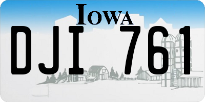 IA license plate DJI761