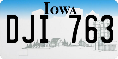 IA license plate DJI763