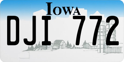 IA license plate DJI772
