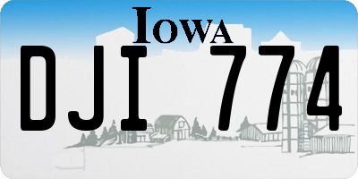 IA license plate DJI774