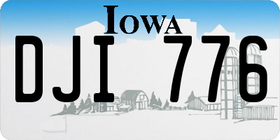 IA license plate DJI776